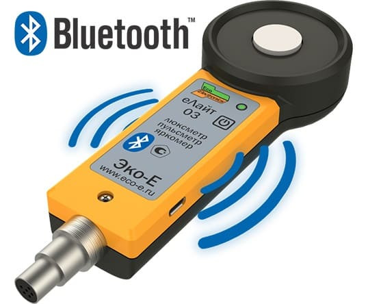 Люксметр-пульсметр-яркомер еЛайт03 c Bluetooth модулем